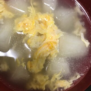 冬瓜の中華卵スープ